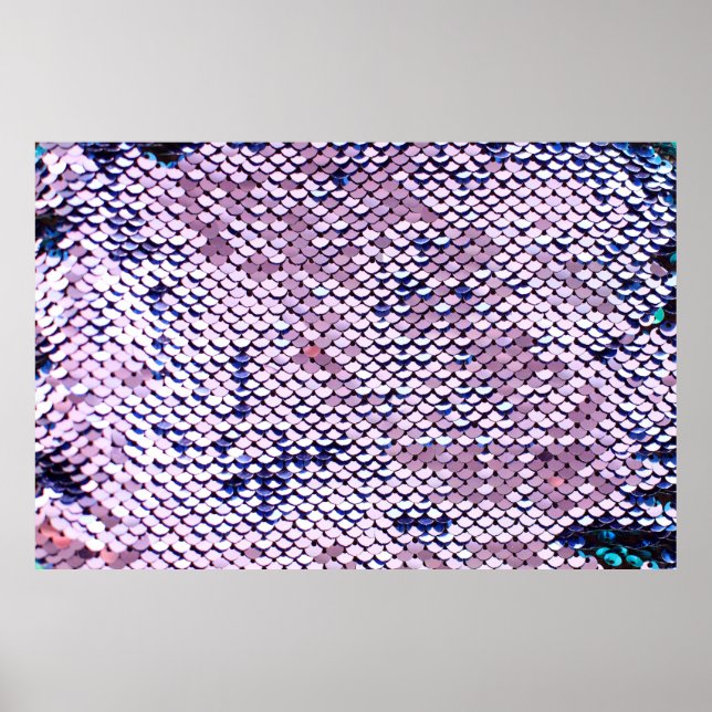 Ultraviolette, lebendige Sequenzer Glitzer glänzen Poster (Vorne)