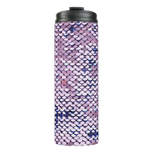 Ultraviolette, lebendige Sequenzer Glitzer glänzen Thermosbecher