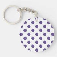 Ultraviolette Polka-Punkte auf weiß