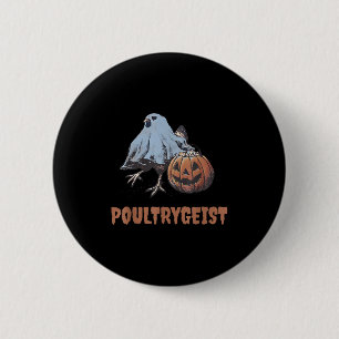Ultrygeist Halloween Hühnenghost Button