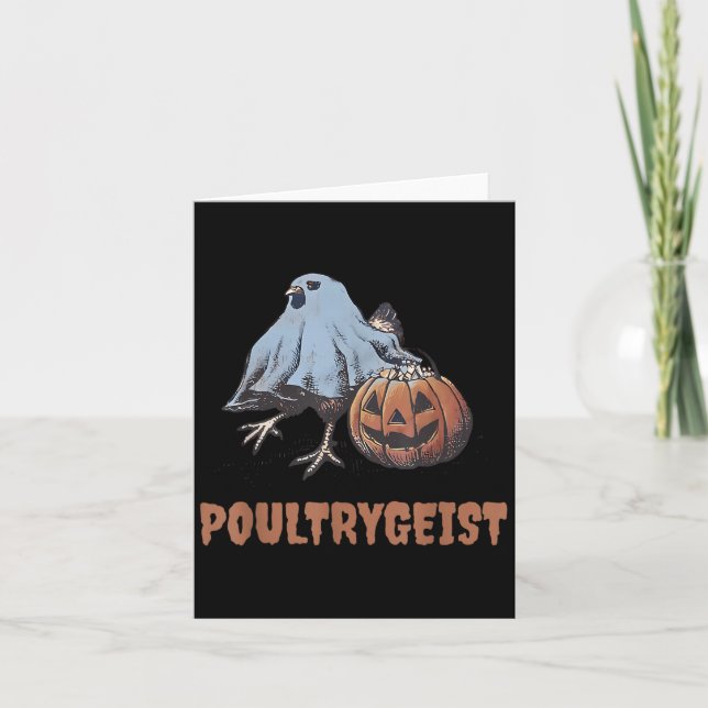 Ultrygeist Halloween Hühnenghost Karte (Vorderseite)