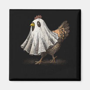 Ultrygeist Huhn, Hühner-Geist, Lustiges Halloween Magnet