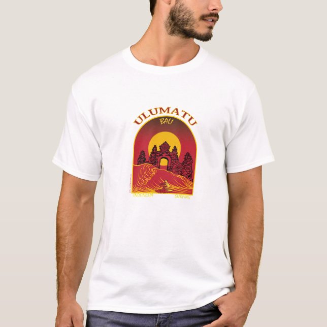 ULUMATU BALI INDONESIEN SURFEN T-Shirt (Vorderseite)