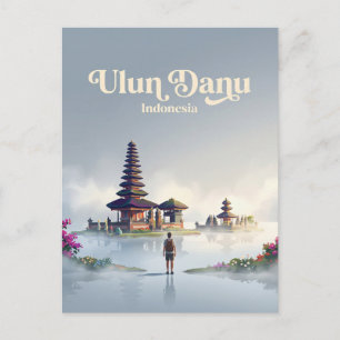 Ulun Danu Beratan Tempel Indonesien Postkarte