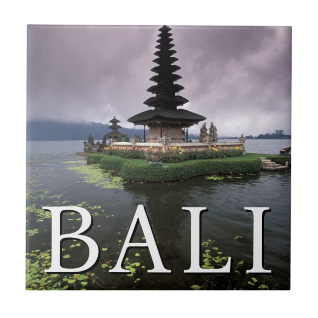 Ulun Danu Temple | Bali, Indonesien Fliese (Vorderseite)