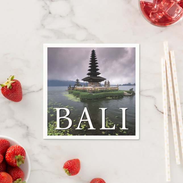 Ulun Danu Temple | Bali, Indonesien Serviette (Beispiel)