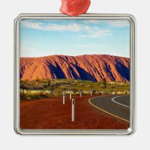 Uluru/Ayers Felsen - Australien Silbernes Ornament