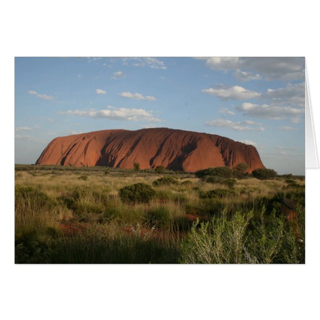 Uluru, Ayers Rock Australia Blank Card (Vorderseite (Horizontal))