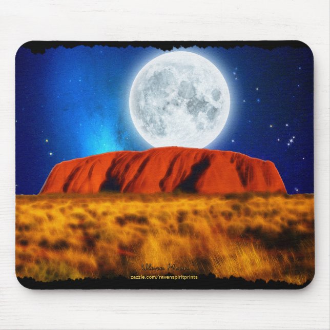 ULURU Ayer's Rock Australian Outback Art Mousepad (Vorne)