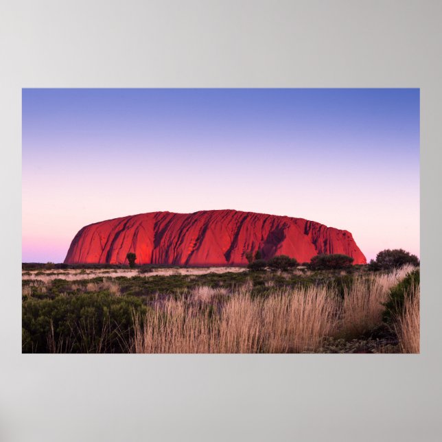 Uluru Ayers Rock in Australien Poster (Vorne)