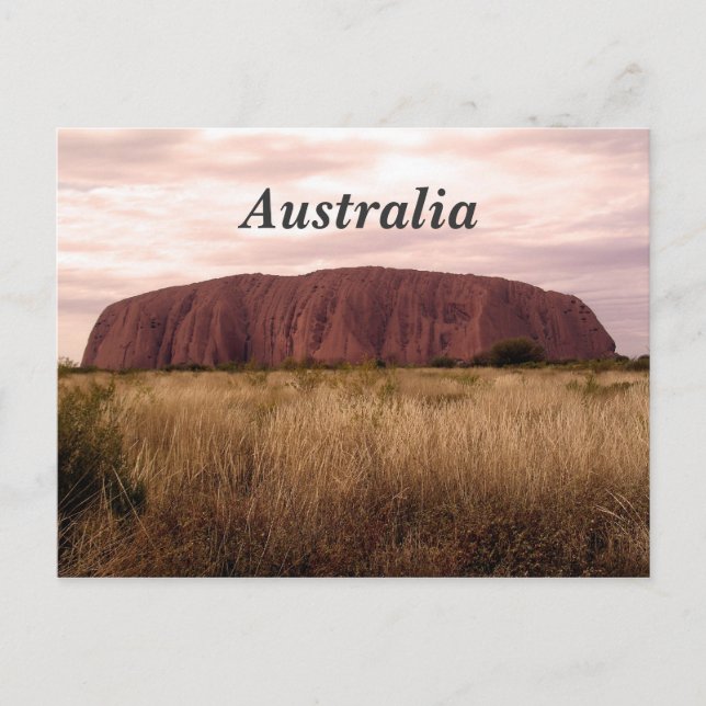 Uluru Postkarte (Vorderseite)