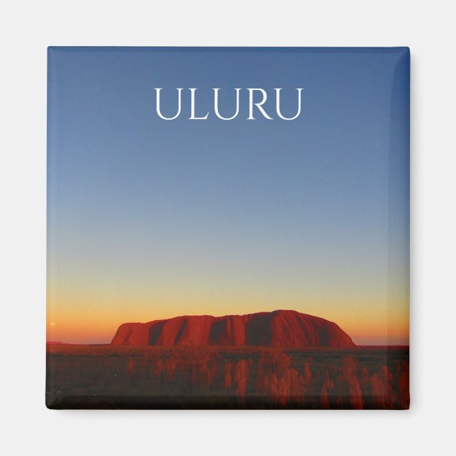 Uluru Sonnenaufgang Magnet (Vorne)