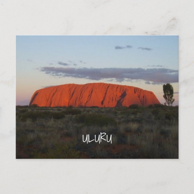 Uluru Sunset Ayers Rock Australie Carte postale (Devant)