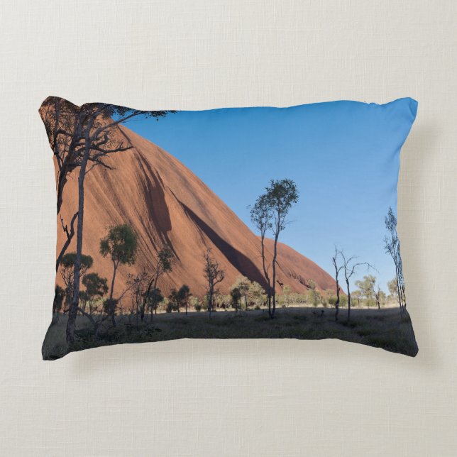 Uluru und Wüste schlicht Dekokissen (Vorderseite)