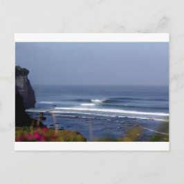 Uluwatu Bali berühmte Surfwelle Postkarte