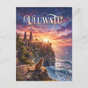 Uluwatu, Bali, Indonesien Indonesien Postkarte