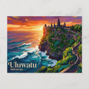 Uluwatu-Tempel Indonesien Postkarte