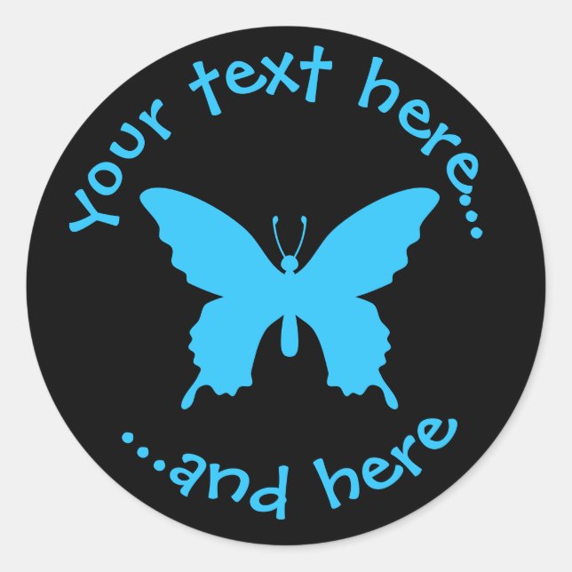 Ulysses Butterfly Runder Aufkleber (Vorderseite)