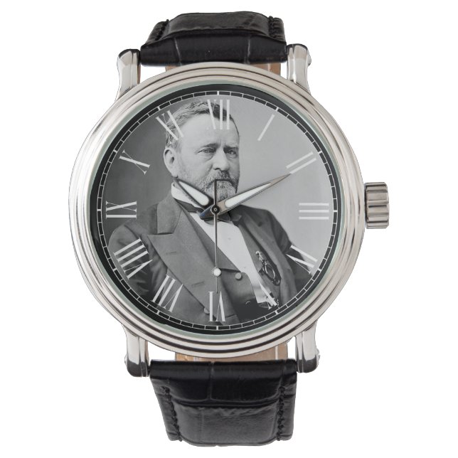 Ulysses Grant Präsident Vintag Watch Armbanduhr (Vorderseite)