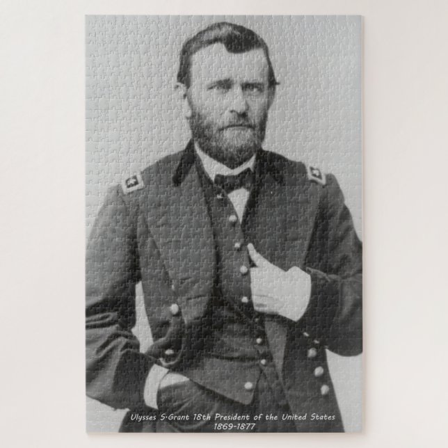 Ulysses S. Grant18th President of America. Jigsaw (Vertikal)
