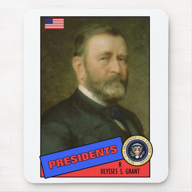 Ulysses S. Grant Baseball Card Mousepad (Vorne)