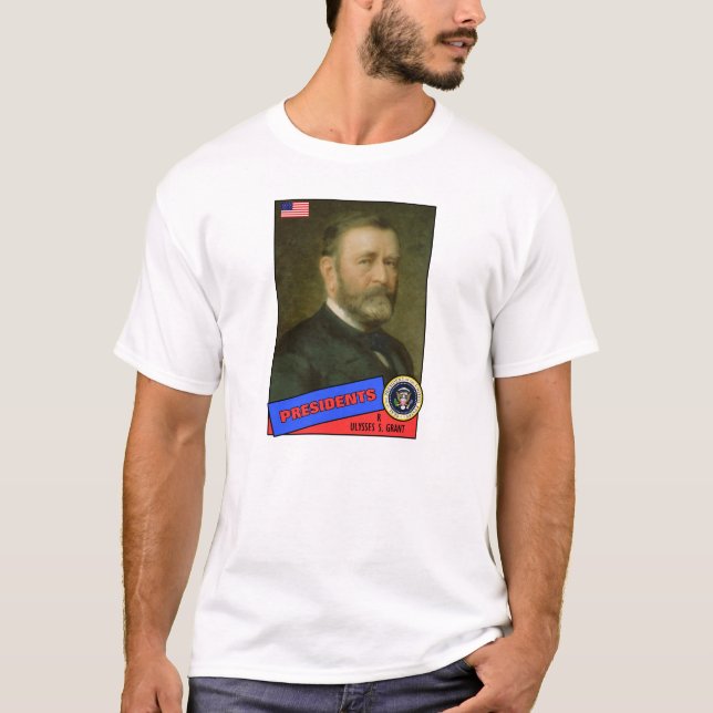 Ulysses S. Grant Baseball Card T-Shirt (Vorderseite)