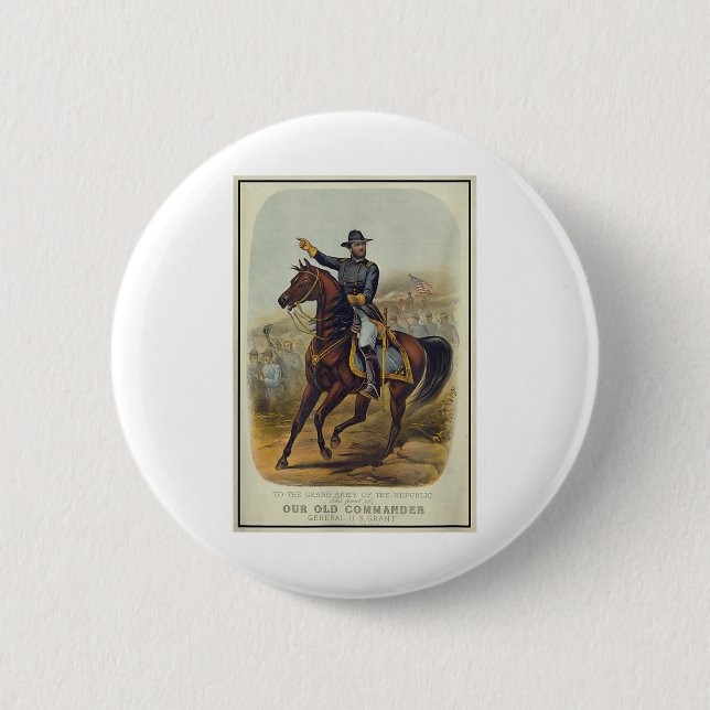 Ulysses S. Grant on Horseback Button (Vorderseite)