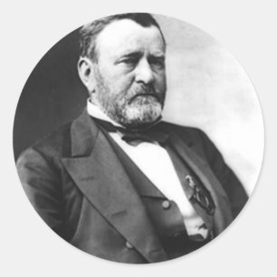 Ulysses S Grant Runder Aufkleber