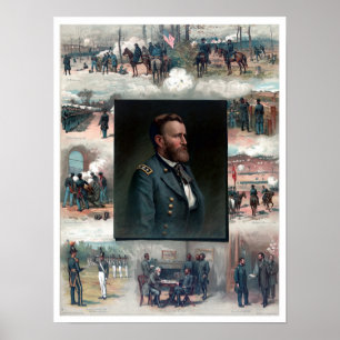 Ulysses S Grant West Point Appomattox 1885 Restore Poster