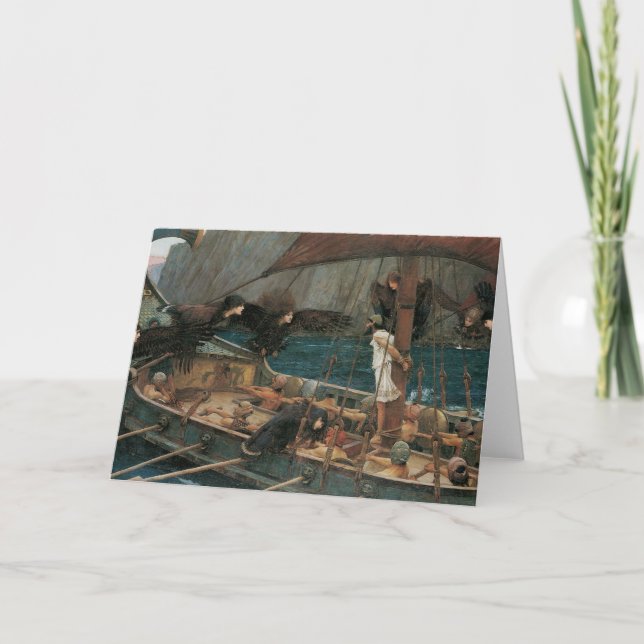 Ulysses und die Sirens von John William Waterhouse Karte (Vorderseite)