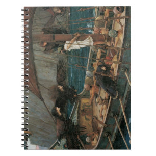 Ulysses und die Sirens von John William Waterhouse Notizblock