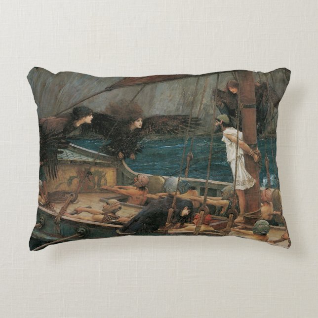 Ulysses und die Sirens von John William Waterhouse Zierkissen (Vorderseite)