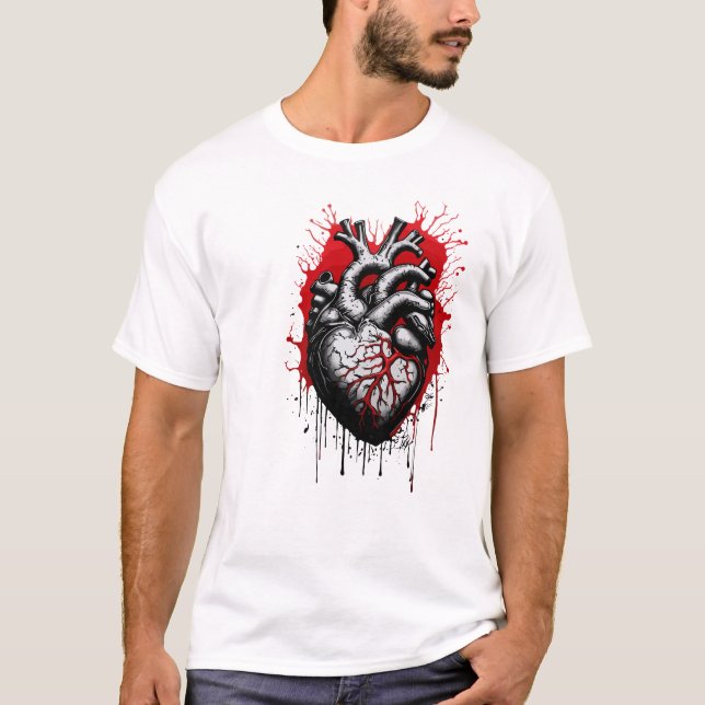 um coração sangrando T-Shirt (Vorderseite)