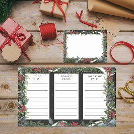 um das Essen zu planen wichtige Termine Weihnachte Post-it Klebezettel