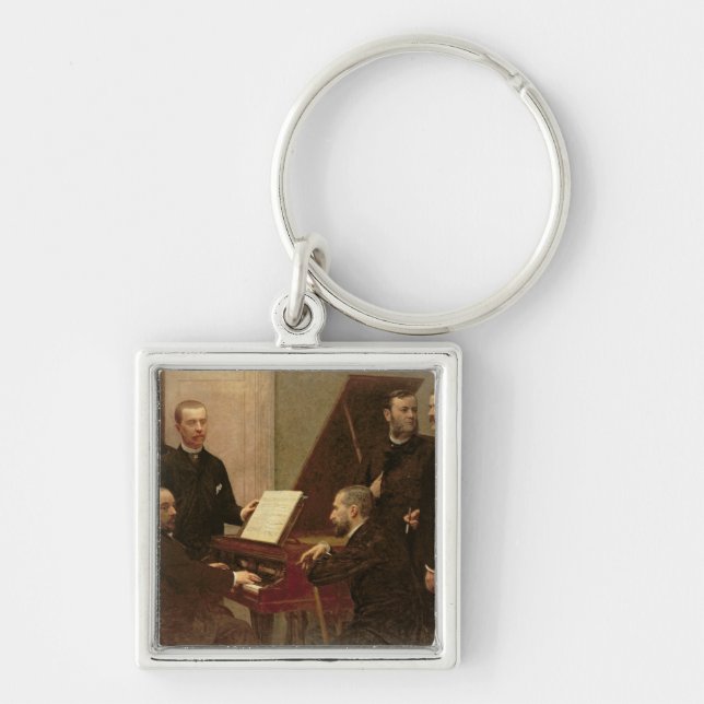 Um das Klavier 1885 Schlüsselanhänger (Vorne)
