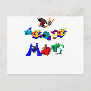 Um dem Menschen zu dienen Postkarte