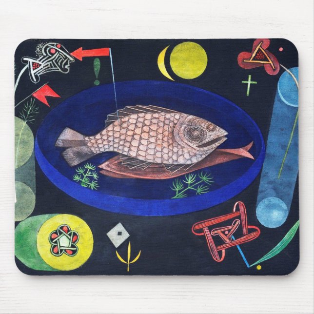 Um den Fisch herum, Paul Klee Mousepad (Vorne)