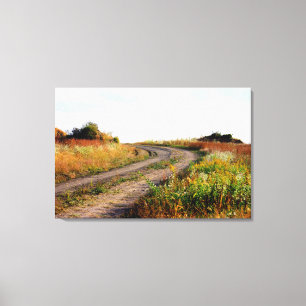 "Um die Biegung" Landschaftsphotographie-Kunst Leinwanddruck