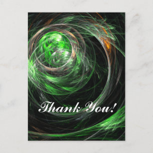 Um die Welt grün danke Ihnen Postcard Postkarte