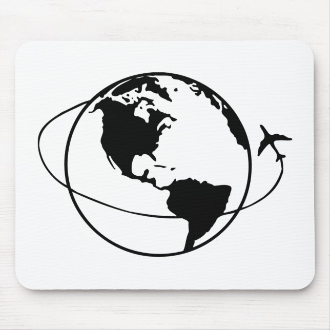 Um die Welt Mousepad (Vorne)