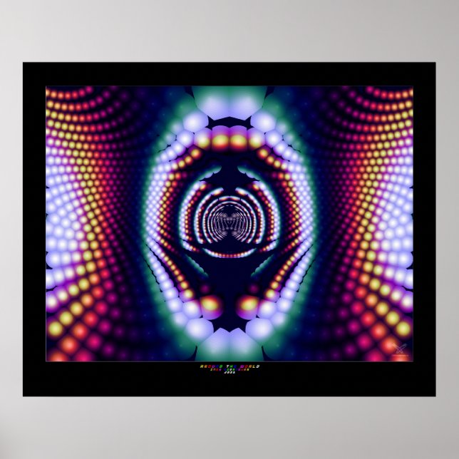 Um die Welt Poster (Vorne)