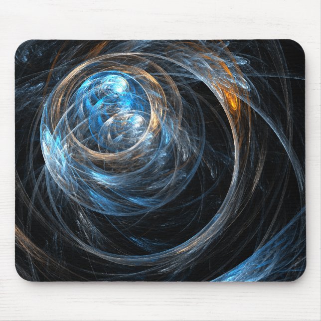 Um die Weltabstrakte Kunst Mousepad (Vorne)