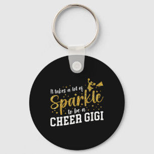 Um ein Cheer-Gigi eines Cheerleader-Gigi-Cheerlead Schlüsselanhänger