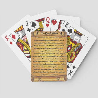 Um ein Hexenpagan zu sein, der Karten spielt, ein Spielkarten