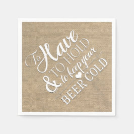 Um eine Bierkältezeremonie Behalten Serviette