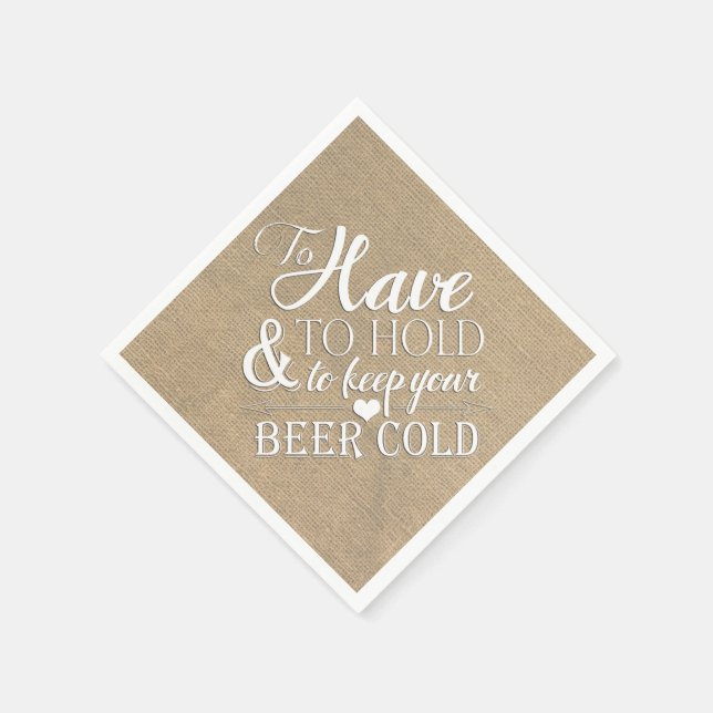 Um eine Bierkältezeremonie Behalten Serviette (Ecke)