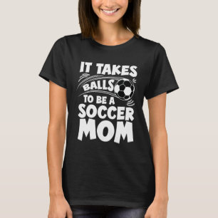 Um Fußball-Mama eines Fußballspielers Mama Soccer  T-Shirt