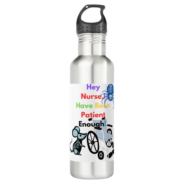 Um geduldig zu sein, sollte man nicht töten edelstahlflasche (Vorderseite)