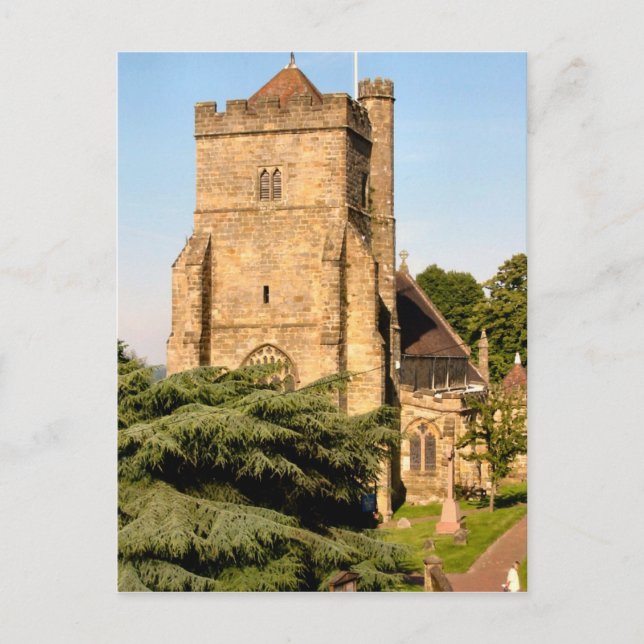 Um Großbritannien   Land-Gemeinde-Kirche Postkarte (Vorderseite)