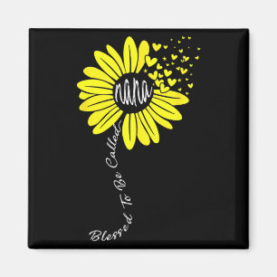 Um Nana Happy Mütter Day Sunflower Fami genannt zu Magnet